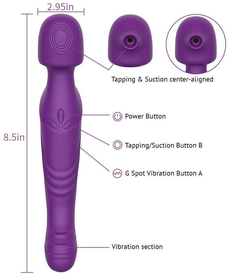 Klitoris-Saugvibrator, G-Punkt-Stimulation mit 10 Saug- und Vibrationsmustern
