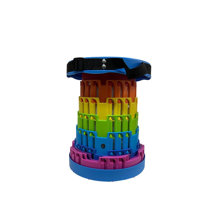 TOYHEERG Rainbow Telescopic Chair Sex Dildo Machine Outdoor Stimulation