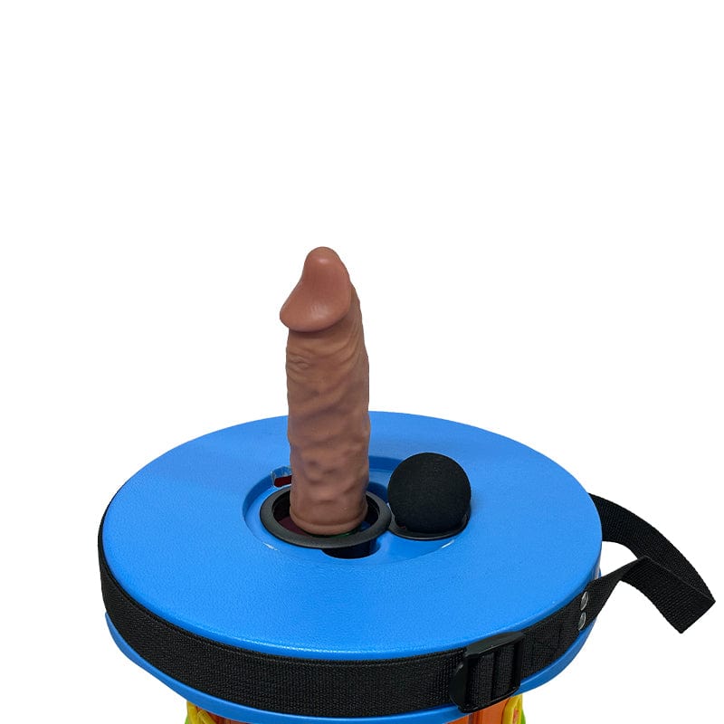 TOYHEERG Rainbow Telescopic Chair Sex Dildo Machine Outdoor Stimulation