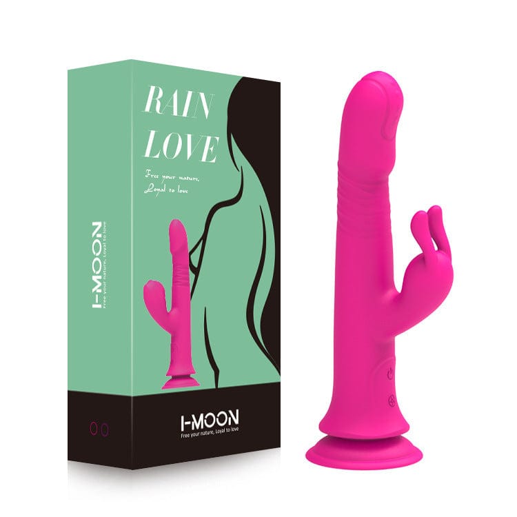 Rain Love Thrusting Strong Shock Rabbit Vibrator mit Saugnapf
