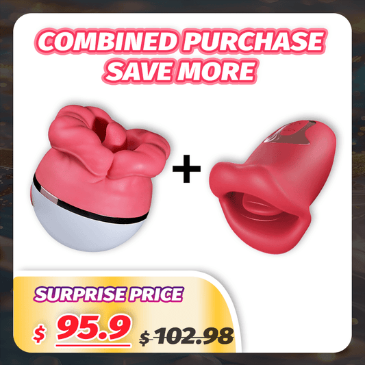 Rose Big-Mouth-Vibratorset