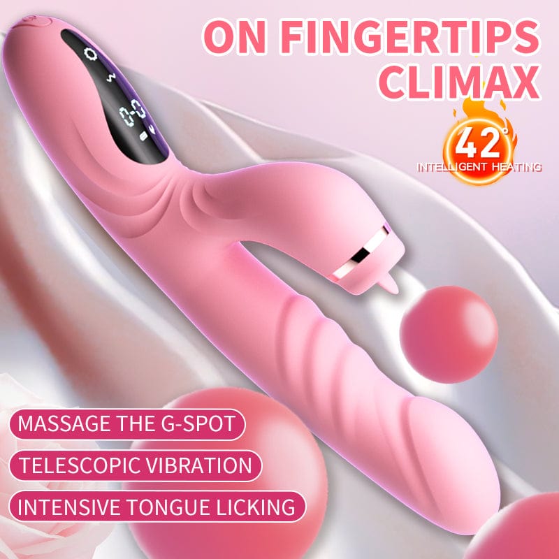 Elektrisch beheizter Vibrator, automatische Saug- und Stoßmaschine für Frauen