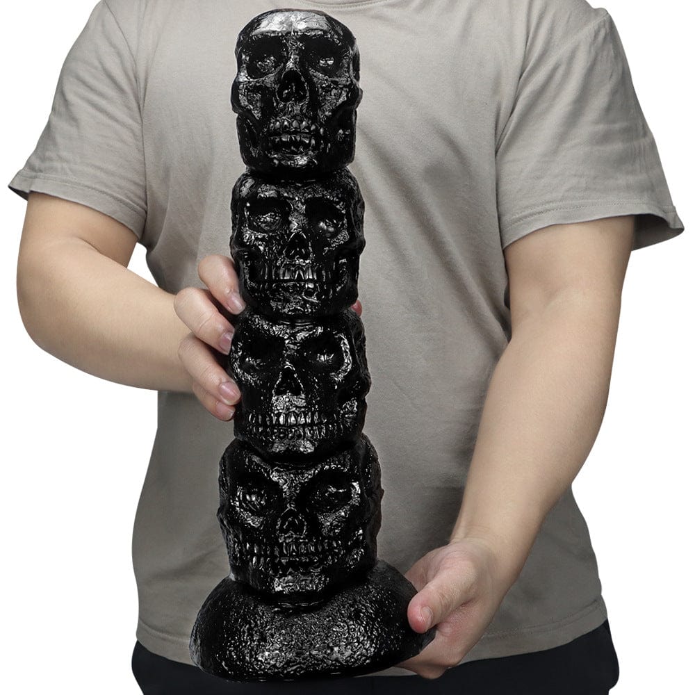 12,3 Zoll Totenkopf Riesen Butt Plug Riesiger Dildo