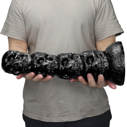 12,3 Zoll Totenkopf Riesen Butt Plug Riesiger Dildo