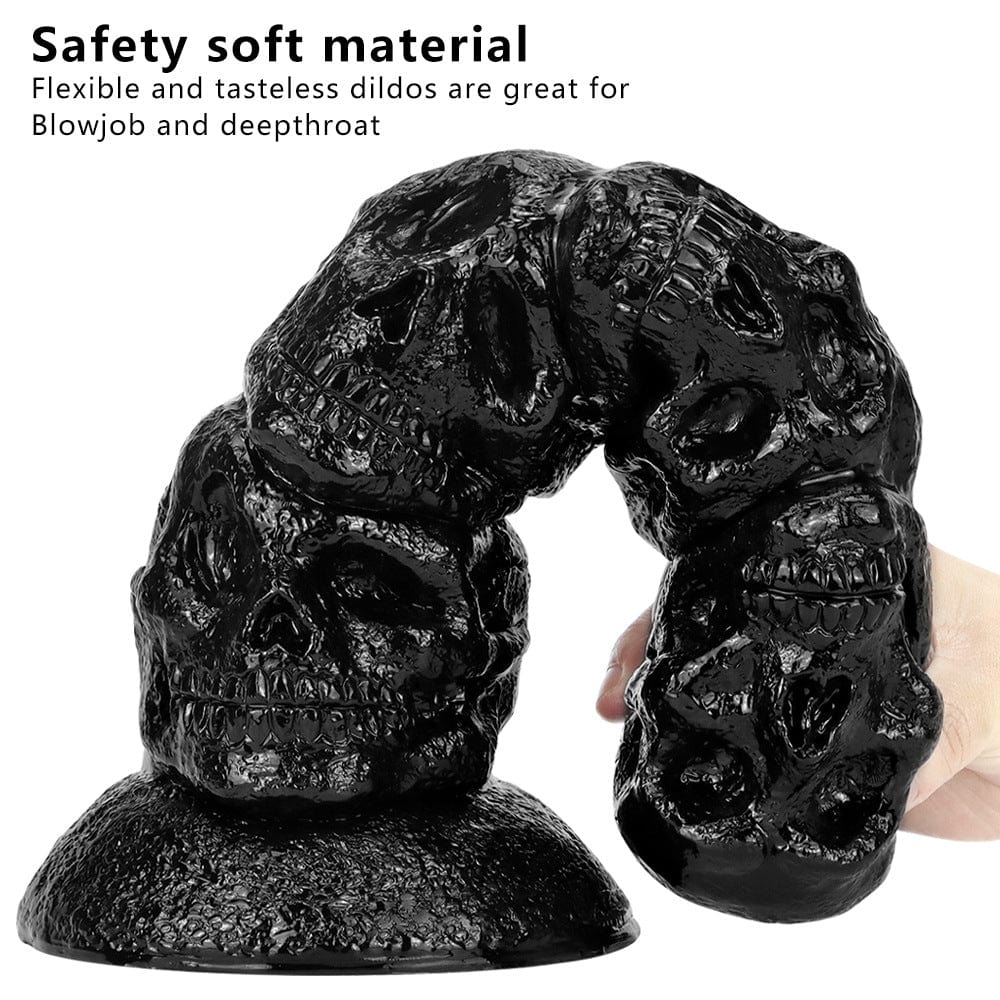 12,3 Zoll Totenkopf Riesen Butt Plug Riesiger Dildo