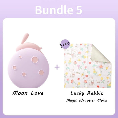 Moon Love Rabbit 2 in 1 Suction Egg Clitoral G Spot Vibrator Set