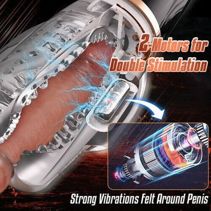 Gawk Gawk 5000 Sucking & Vibrating Transparent Male Masturbation Cup
