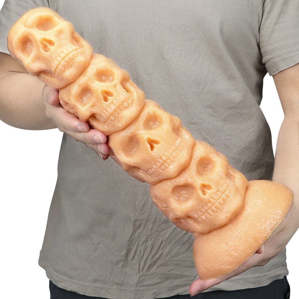 12,3 Zoll Totenkopf Riesen Butt Plug Riesiger Dildo