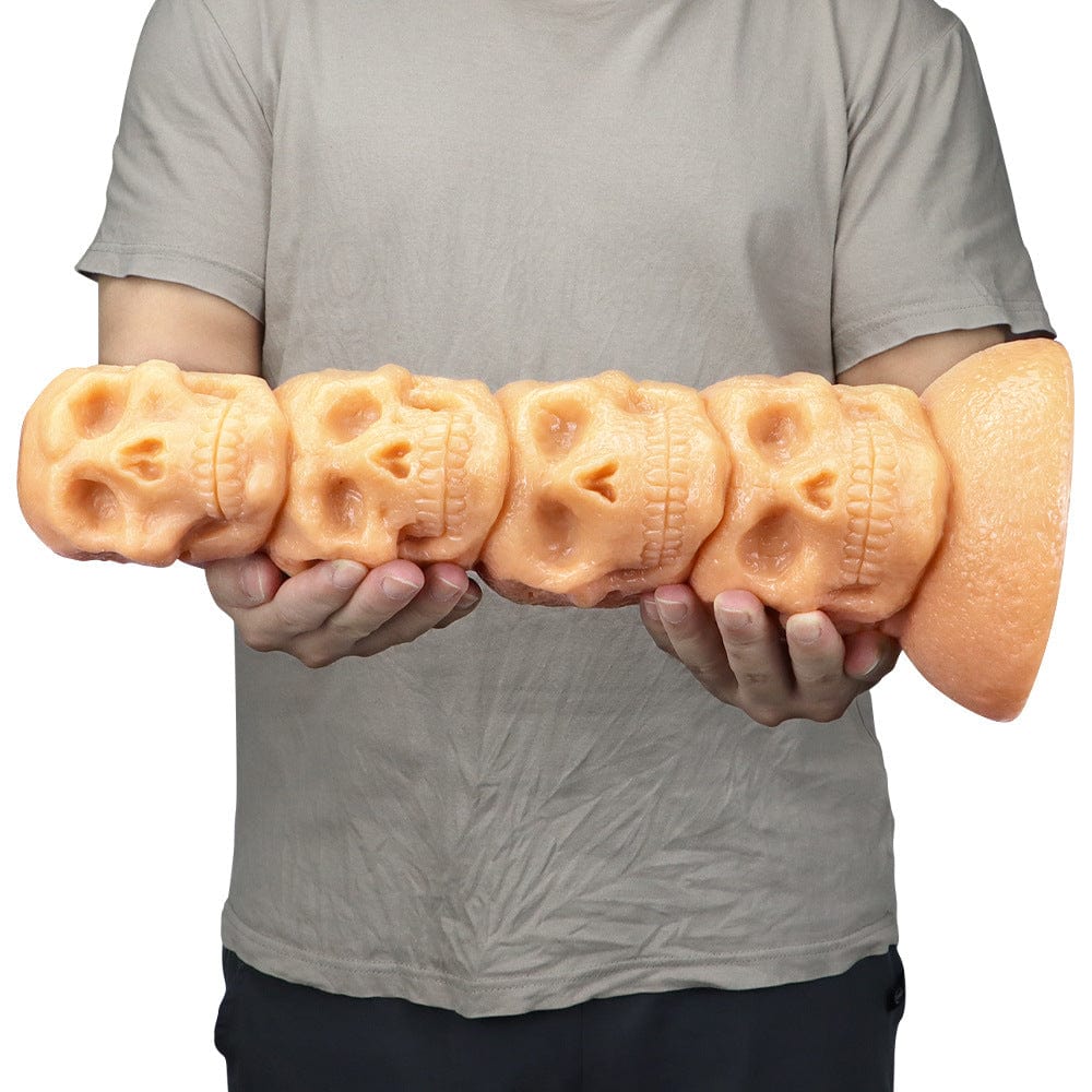 12,3 Zoll Totenkopf Riesen Butt Plug Riesiger Dildo