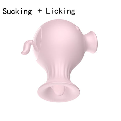 جهاز تحفيز لعق اللسان بسبع سرعات، جهاز اهتزاز مص البظر، جهاز شفط حلمة المهبل 