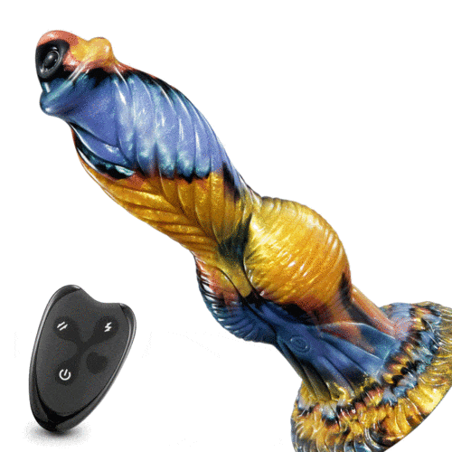Phoenix 7 Stoßender, vibrierender Monsterdildo mit großem Saugnapf, 26,9 cm 