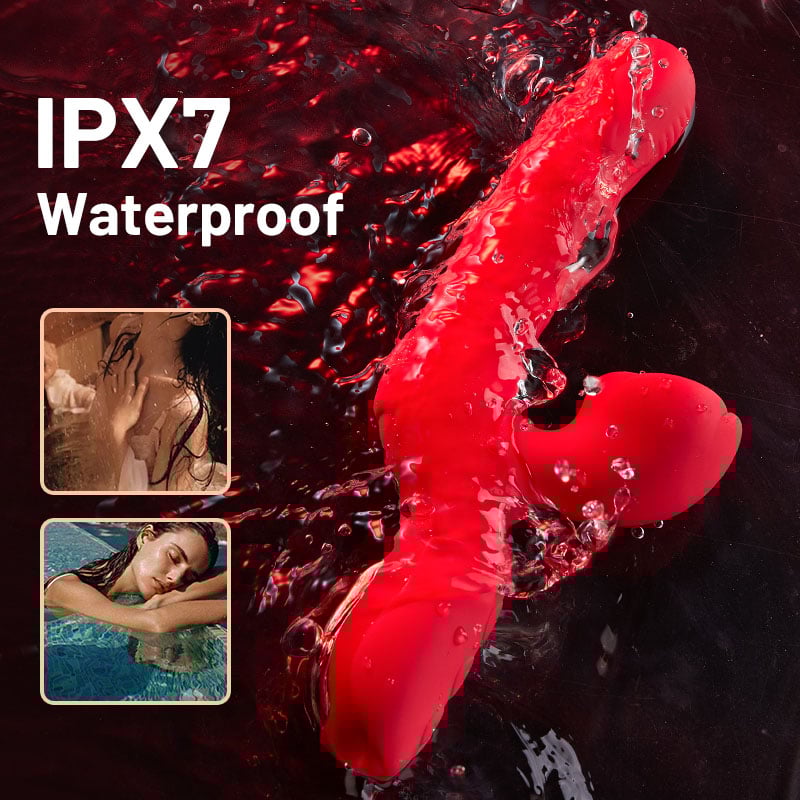 Rose 7 Thrusting Wiggling Clit Stimulator G-spot Vibrator