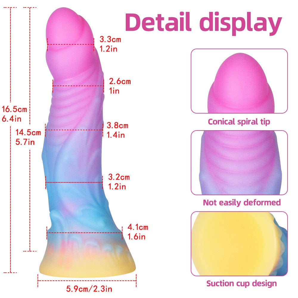 6,4 Zoll superweicher leuchtender Fantasy-Dildo
