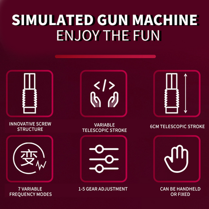 Portable 7 Telescopic Dildo Machine