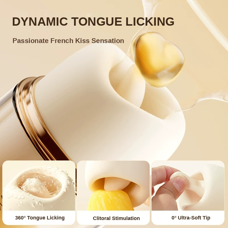 SVAKOM KouKouTian 360° Tongue Licking & Clitoral Suction Massager