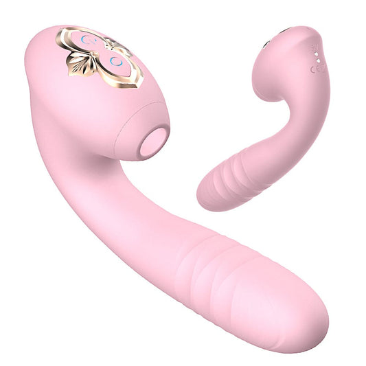 Saugvibration Teleskopvibrator Weibliche erotische Masturbationsgeräte für Erwachsene 