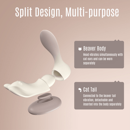 Tragbarer, abnehmbarer Vibrator mit Fernbedienung von Beaver 