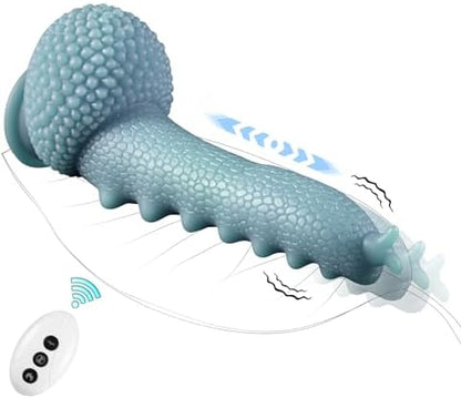 9.06in Thrusting Monster Snail Dildo Vibrator with 3 Thrusting & 9 Vibrating Modes