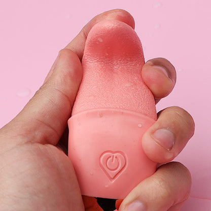 13cm Tongue Vibrator For Women Clit Licking G Spot Masturbator