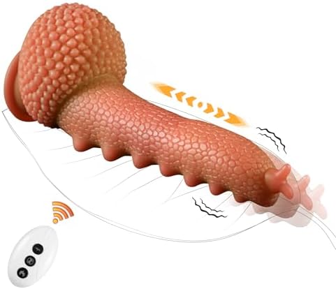 9.06in Thrusting Monster Snail Dildo Vibrator with 3 Thrusting & 9 Vibrating Modes