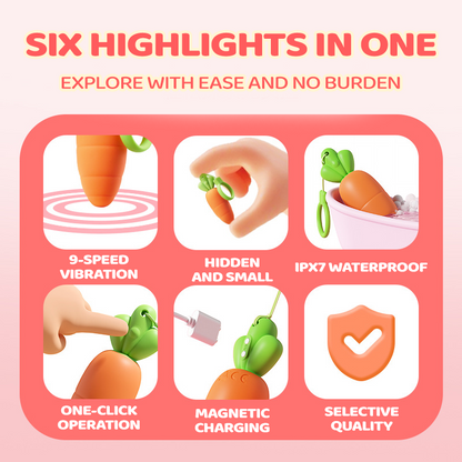 Diced Radish Strong Shock Mute Vibrator