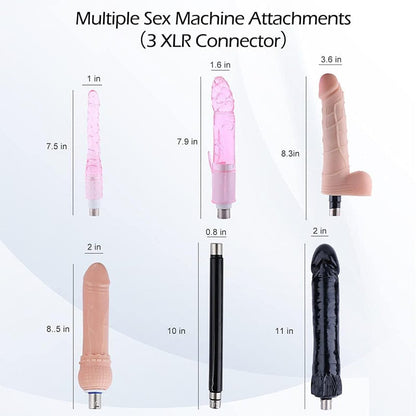 Automatic Sex Machine Thrusting Machines Device Gun 6 Attachments