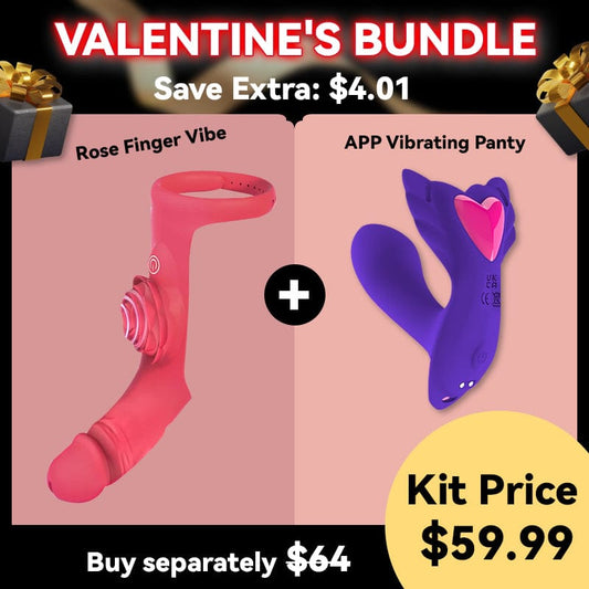 [Valentinstags-Special] 6,27 % Rabatt – Rose-Fingervibrator und tragbarer Butterfly-Vibrator