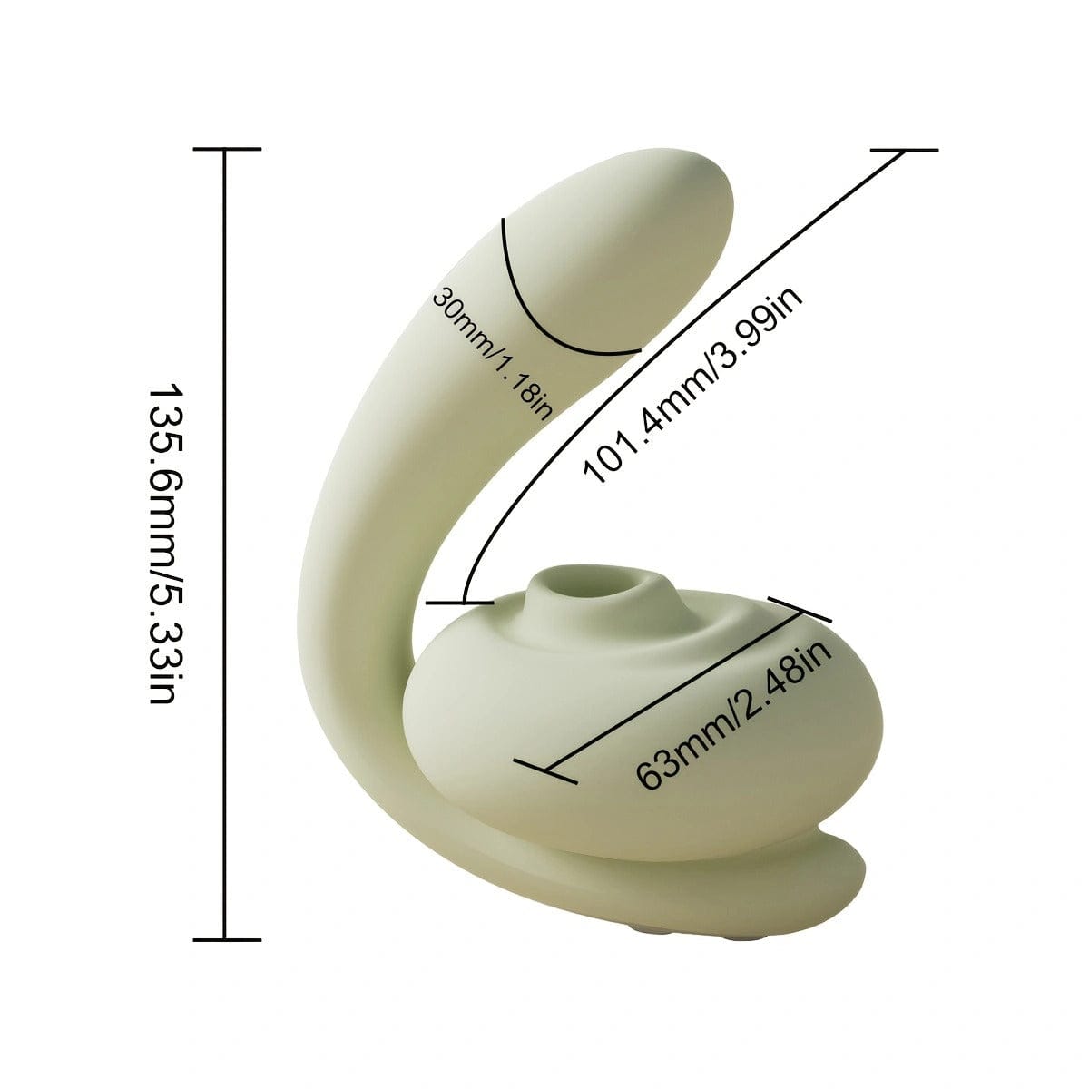 2-in-1-Klitoris-Saugvibrator für doppeltes Vergnügen 