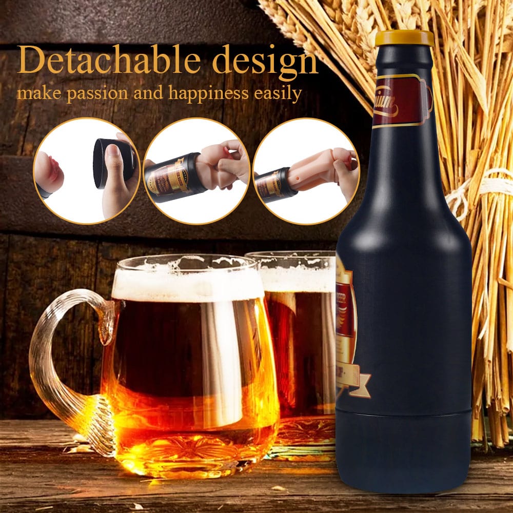 Männlicher Masturbator, erotisches Spielzeug, tragbare Bierflasche 