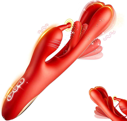 3-in-1-Vibrator mit G-Punkt-Flatterfunktion zur Stimulation der Klitoris