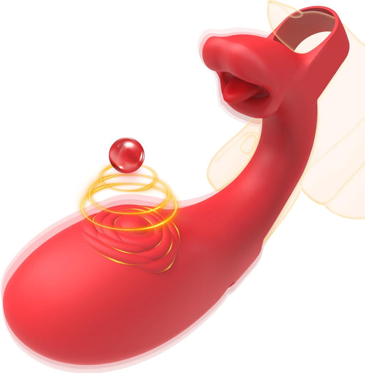 Fingervibrator Rose Zungenlecken Klitoris G-Punkt Vibrator