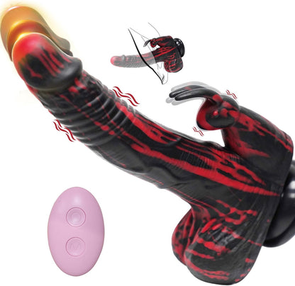 8.26In Rabbit Thrusting Rotation Realistic Dildo Clit G-Spot Vibrator