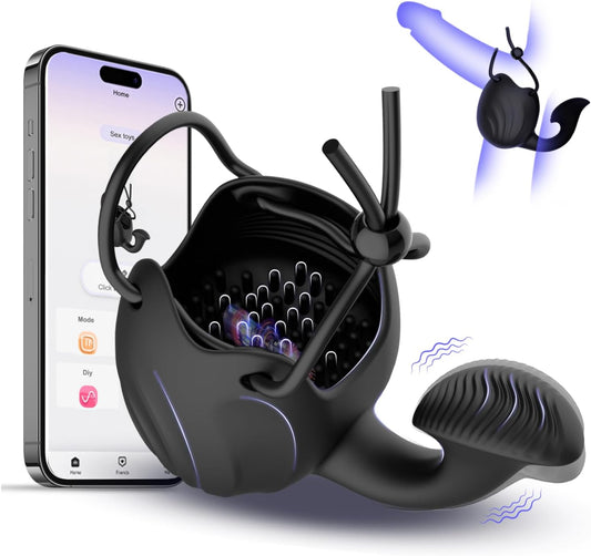 3 In 1 APP-Controlled Vibrating Cock Ring