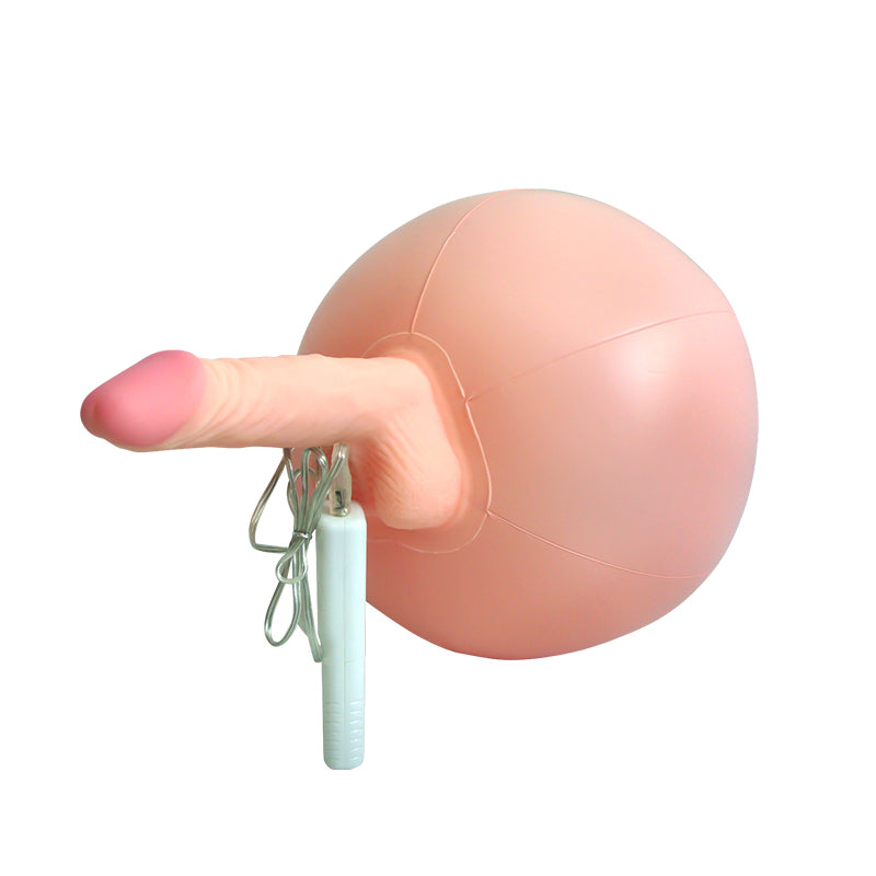 Bouncy Inflatable Sex Ball with Remote Control Vibrating Realistic Dildo