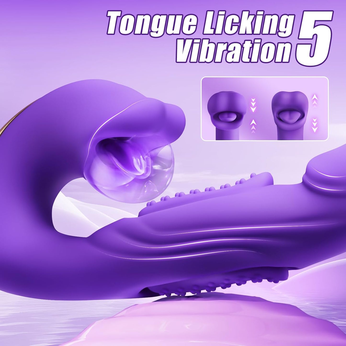 Rose Muncher Mundbeißendes Klopfen Ultimatives Vergnügen G-Punkt-Vibrator