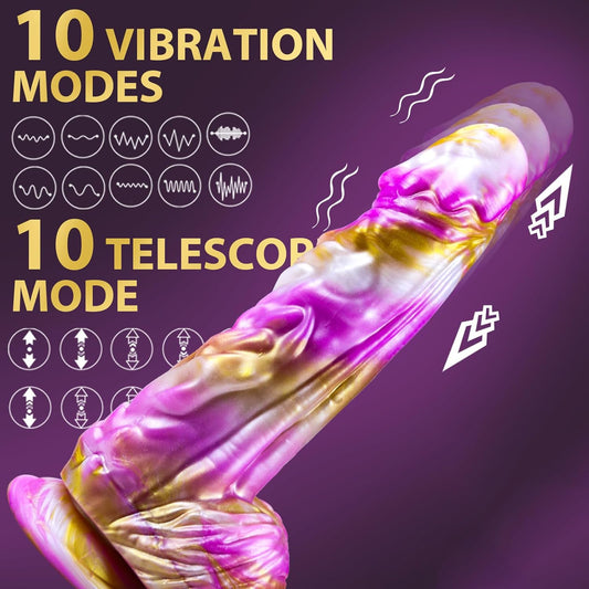 9 Zoll riesiger Monster Fantasy Dildo-Stoßvibrator