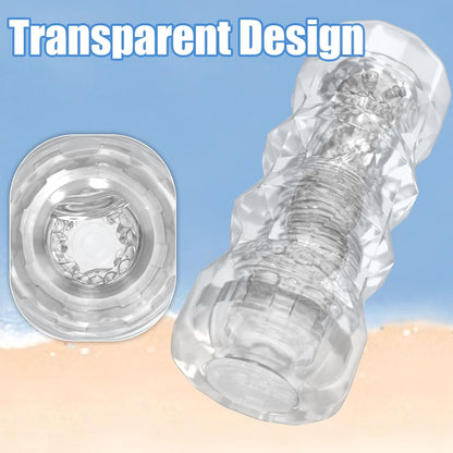 Manuelle männliche Masturbation, realistischer Stroker mit 3D-Struktur, 5 Farben