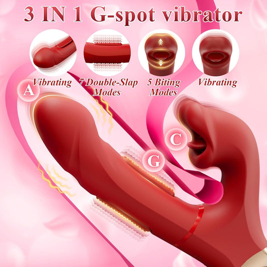 Zugring Rose Muncher Beißzunge Flatternder G-Punkt-Vibrator