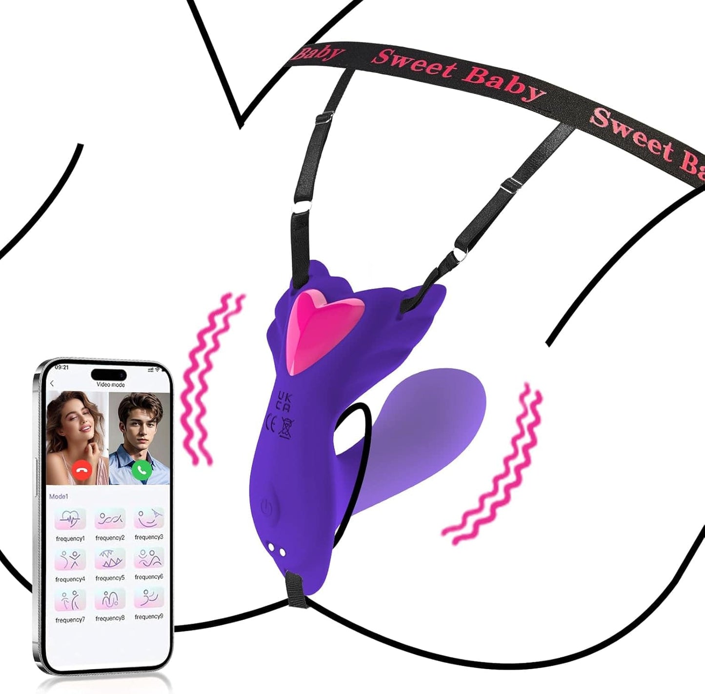 [Bundle Sale] 6.27% Off - Rose Finger Vibrator & Butterfly Wearable Vibrator