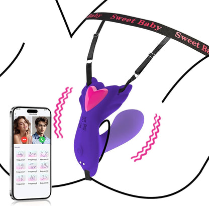 [Bundle Sale] 6.27% Off - Rose Finger Vibrator & Butterfly Wearable Vibrator