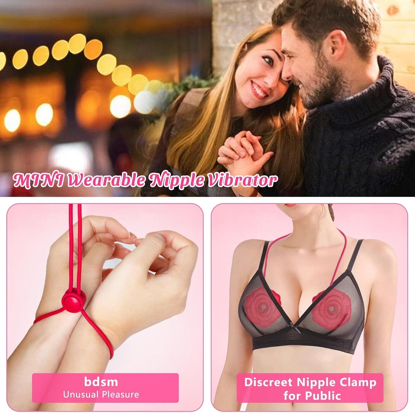 [Geschenk für Sie] 6,33 % Rabatt – 9-Zoll-Stoßdildo und APP-gesteuerter Rose-Nippelklemmen-Vibrator