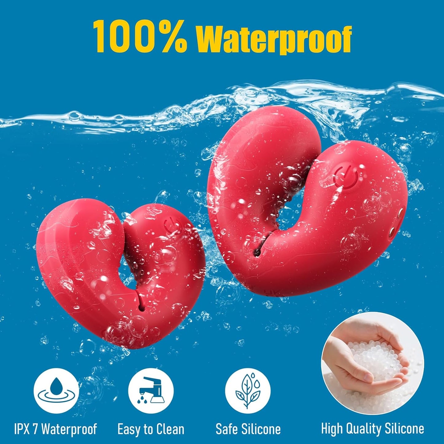 Nipple Toys Vibrator Sex Toys, 1 Pair BDSM Nipple Clamps Adult Toy with 10 Vibrating Modes for Clit Stimulator, Rose Toy for Women Couples Pleasure, Nipple Clips for Adult Play with Remote Control