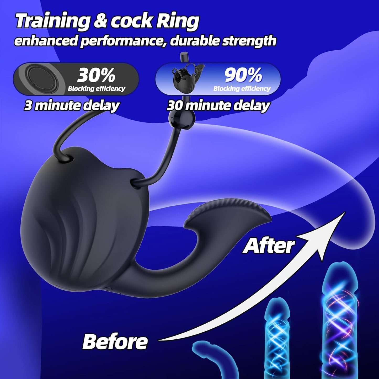 3 In 1 APP-Controlled Vibrating Cock Ring