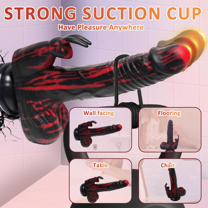 8.26In Rabbit Thrusting Rotation Realistic Dildo Clit G-Spot Vibrator