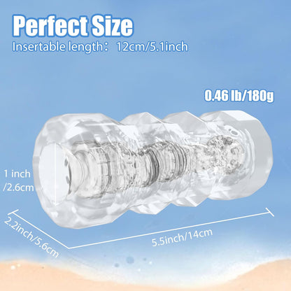 Manuelle männliche Masturbation, realistischer Stroker mit 3D-Struktur, 5 Farben