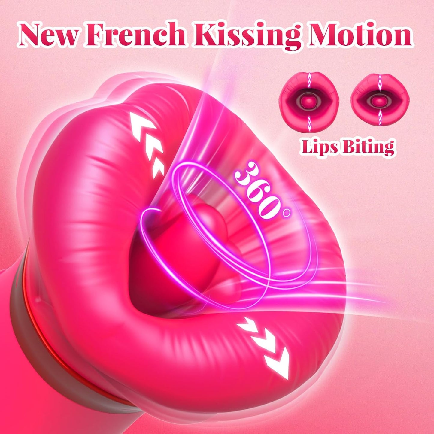 Big Mouth 5-in-1-Vibrator mit Mundabsaugung und Klitorisstoß