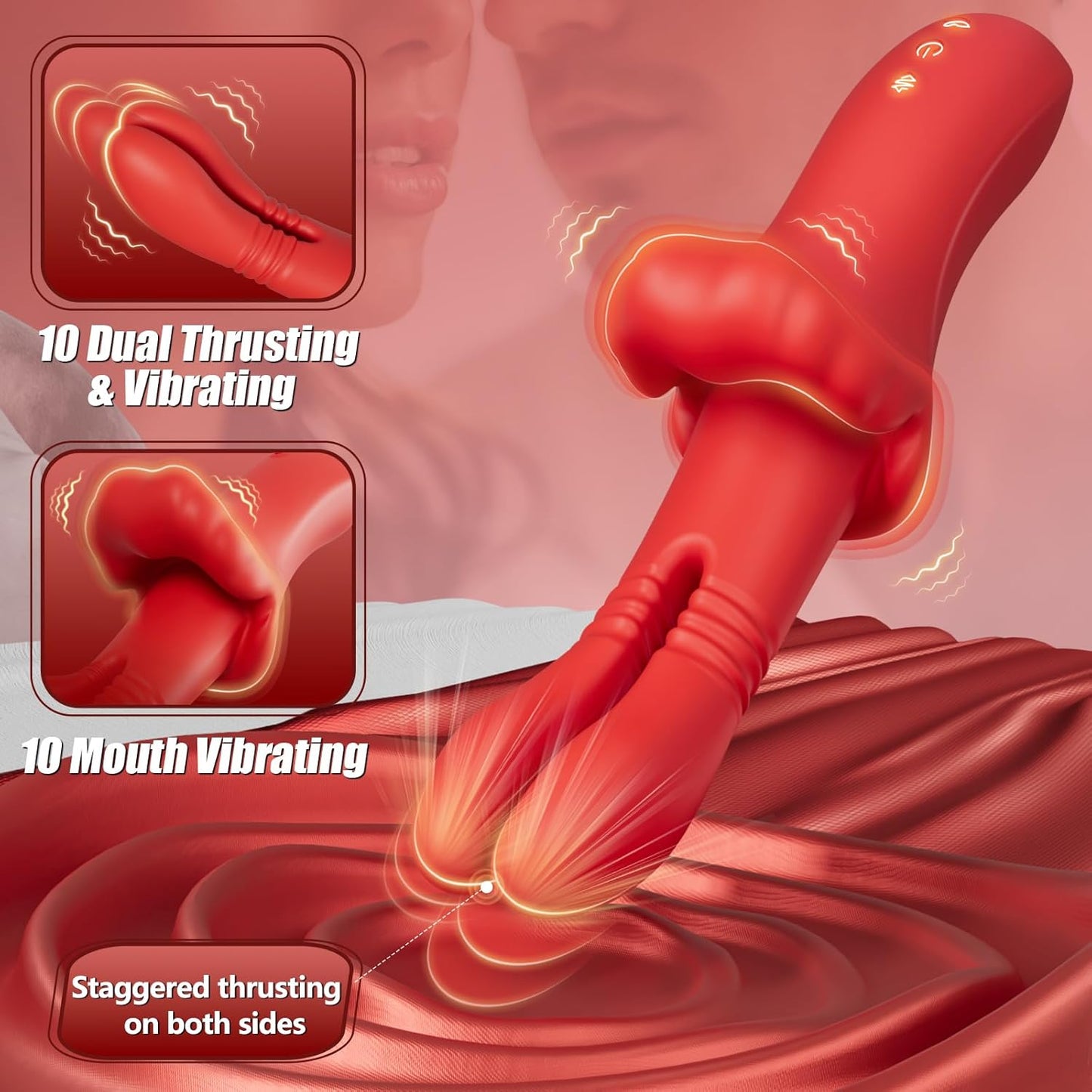 LipLuxe Mund-Klitorisvibrator mit stoßender G-Punkt-Vibrator