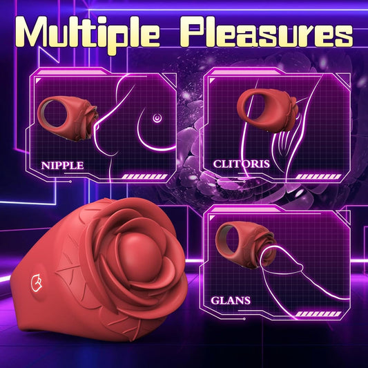 Rose Mini Vibrator Klitoris-Nippel-Stimulator für Paare flirten