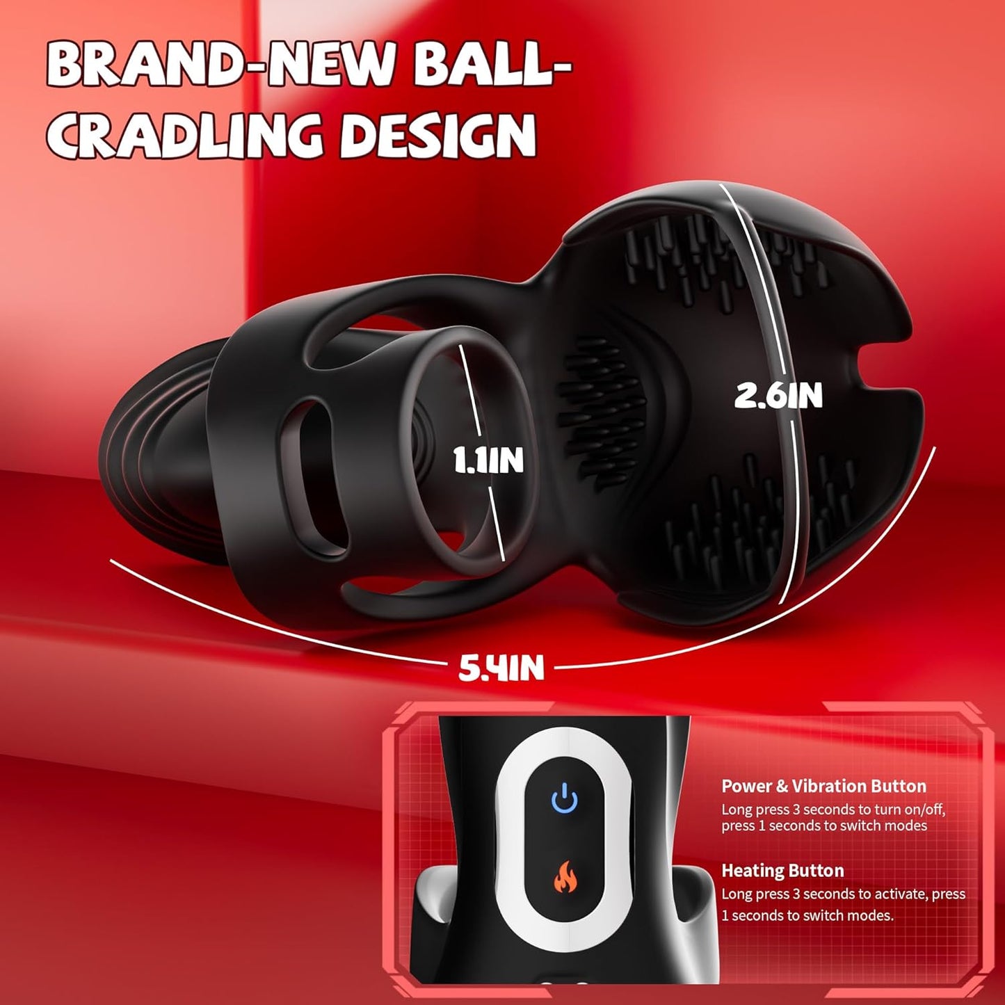 Vibrating Penis Ring Testicle Vibrator