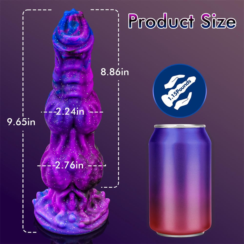 9,6 Zoll Monster Dildo Fantasy Horse Dildo mit 2 großen Knoten und starkem Saugnapf